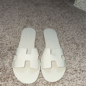 Steve Madden Hadyn-J jelly slide sandal in bone women’s size 8